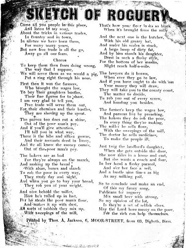 T A Jackson, no.54 (Sketch of Roguery).
From the Roy Palmer Archive.