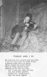 Fiddler in barn