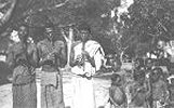 Three African recorder players